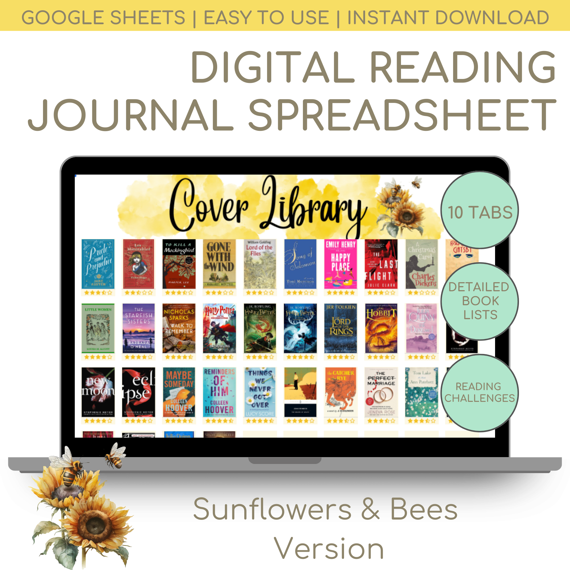 Digital Reading Journal Planner Walkthrough