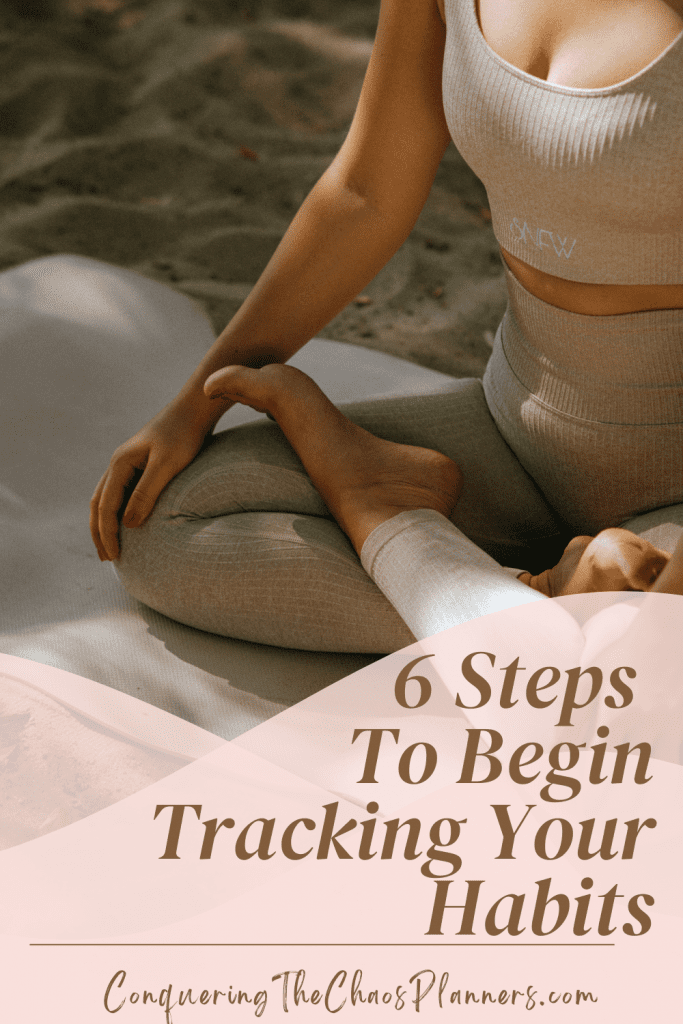 woman doing yoga to show healthy habits that can be achieved from using a habit tracker