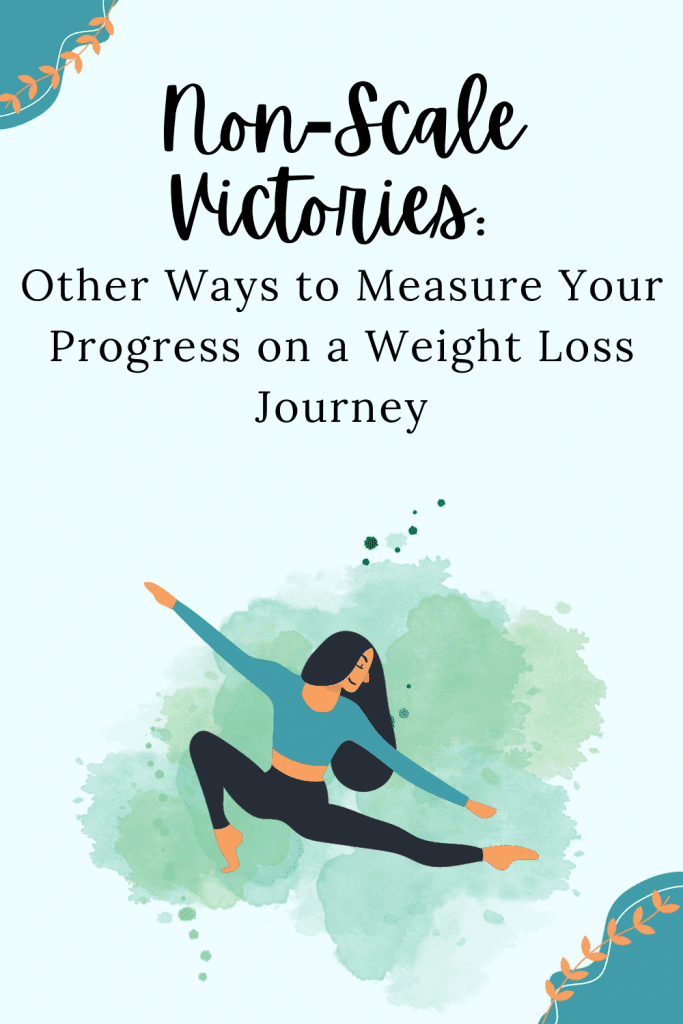 Woman doing yoga celebrating her non scale victories on her weight loss journey
