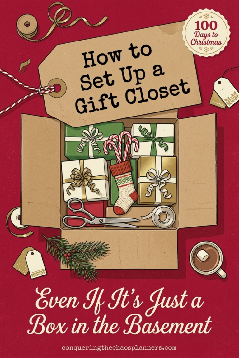 How to Set Up a Gift Closet (Even If It’s Just a Box in the Basement)