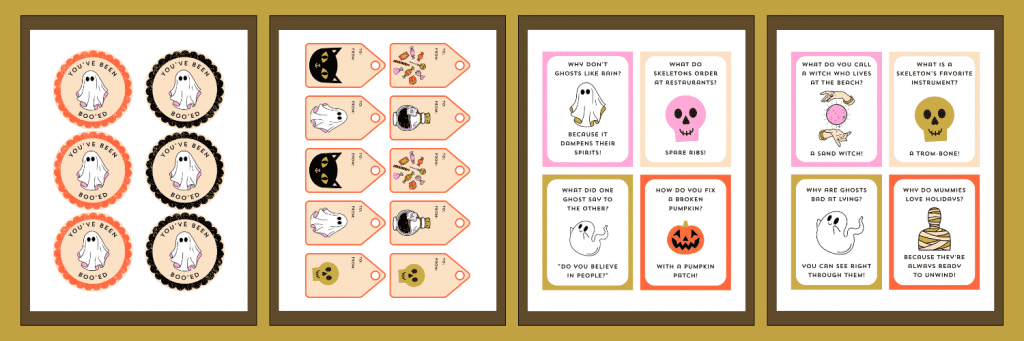 you've been booed printables