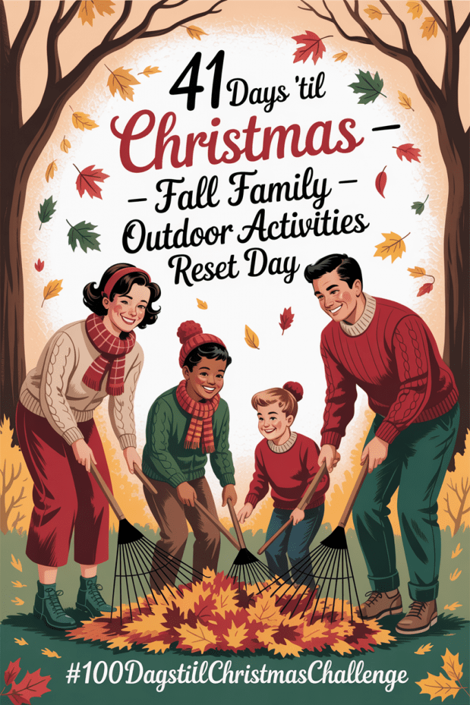 A family walking together on a crisp autumn day, enjoying fall family outdoor activities surrounded by colorful leaves and warm fall light.