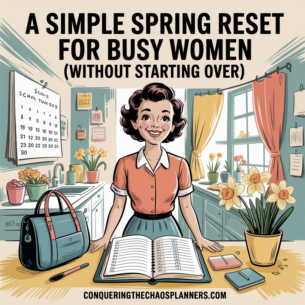 simple spring reset for busy women planning the season ahead at home