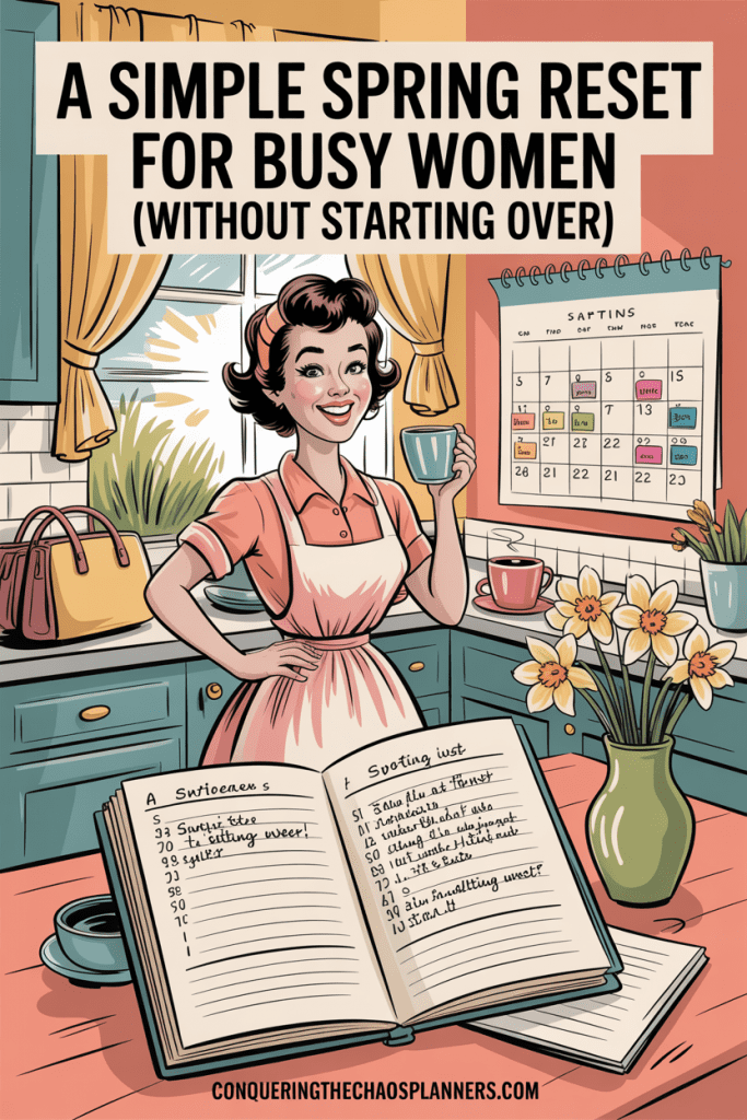 simple spring reset for busy women planning the season ahead at home